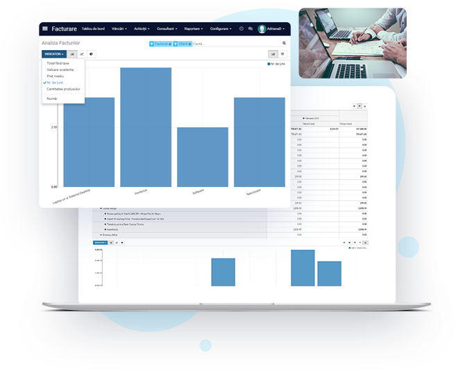 Accesează direct informațiile tale cu dashboard și rapoarte customizabile
