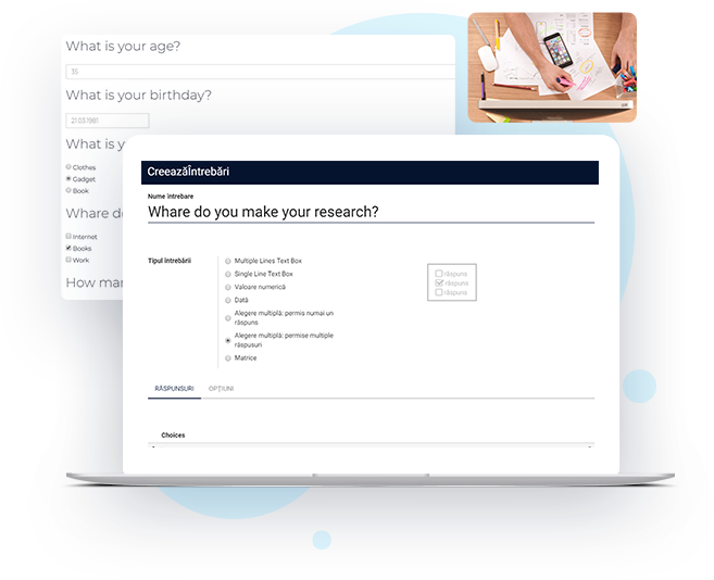 Creează chestionare